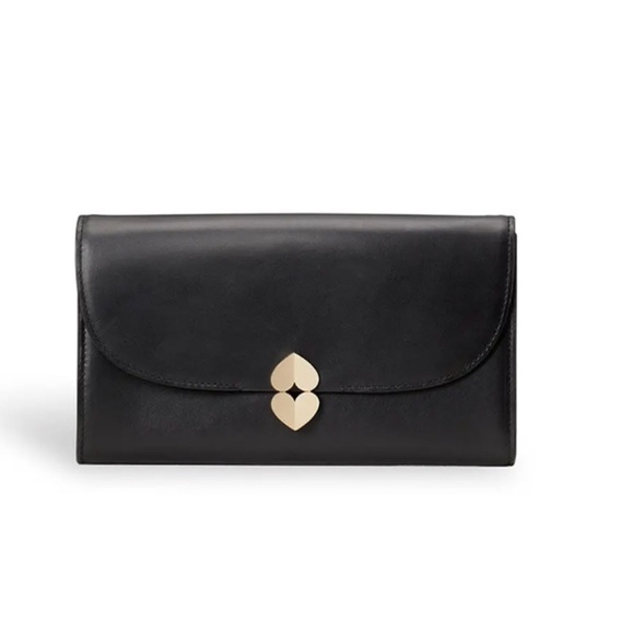 ♠️ Kate Spade Black Lula VERSATILE Clutch Crossbody or Shoulder Bag Black ♠️ - Picture 2 of 10